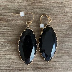 Gorg Black and Gold Drop Earrings